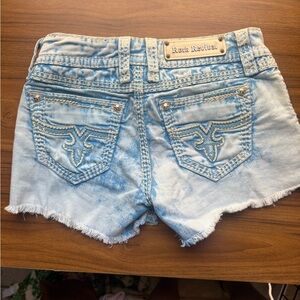 Rock Revival Blue Light Wash Jean Shorts